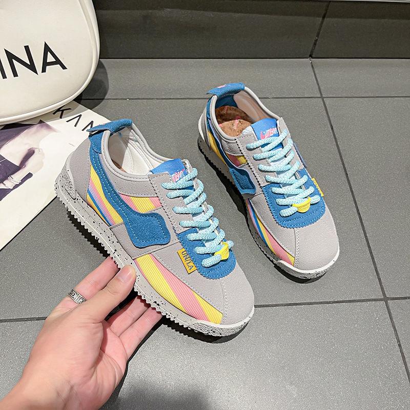 Fashion Fashion Women's Sports Shoes Trend 2024 for Gym Tennis Shoe Female Pink Cute Casual Thick Bottom Sneaker Low Designer Autumn Hit