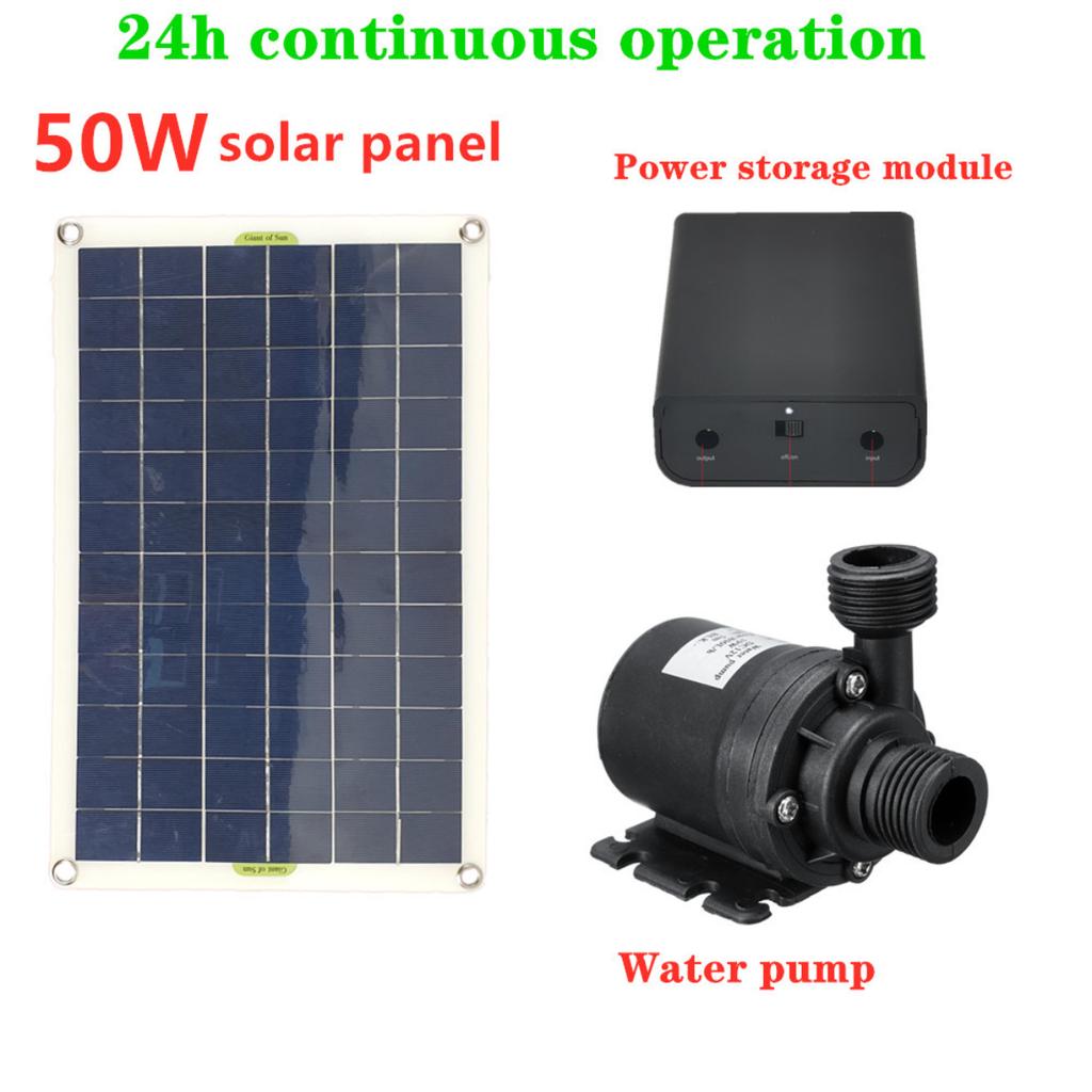 Комплект солнечного водяного насоса 50 Вт, комплект фонтанного насоса из поликристаллического кремния с солнечной панелью, используемый для солнечного фонтана, бассейна, гидропонного сада