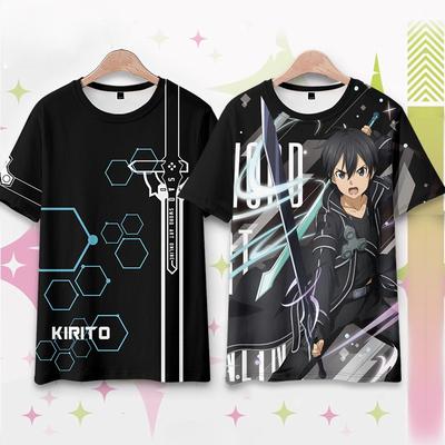 Аниме Футболки Sword Art Online Мужские Женские Футболка С Коротким Рукавом Футболка Больших Размеров Топы