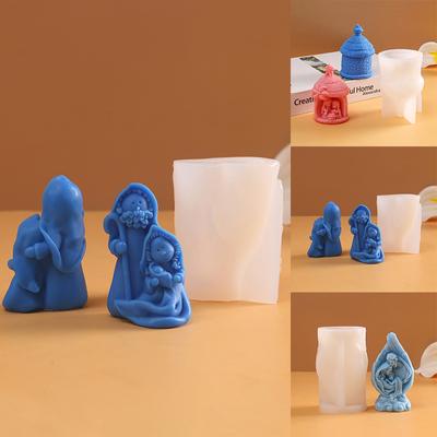 Новая форма для ароматических свечей своими руками, силиконовая форма неправильной формы, креативное Рождество