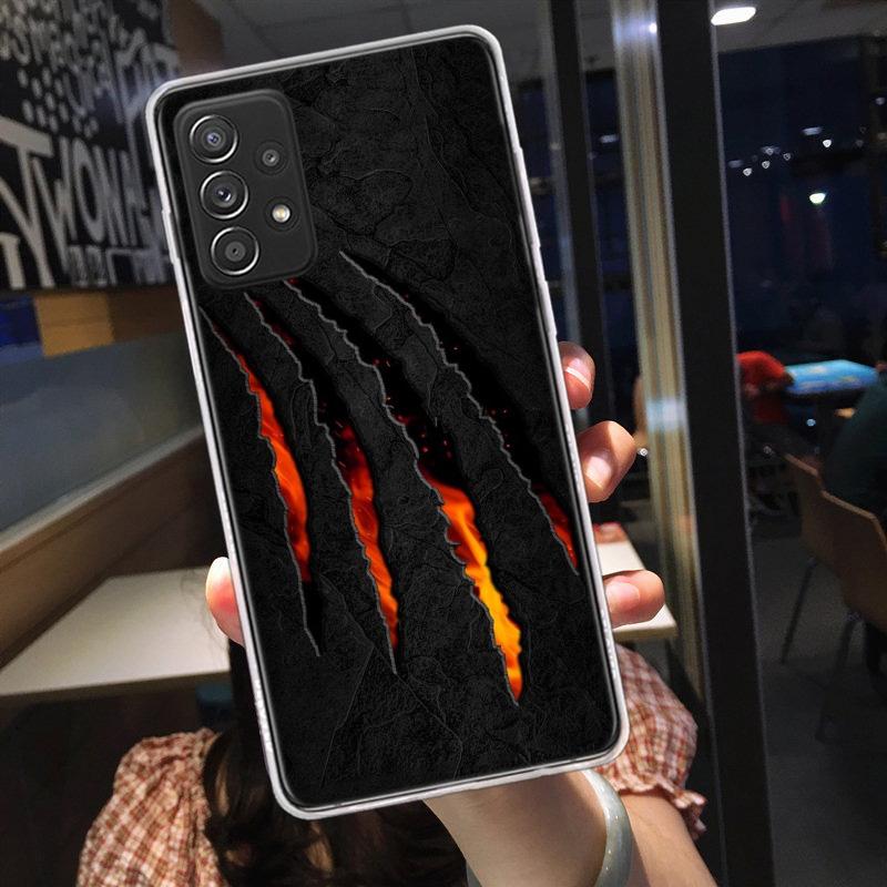 Fierce Beast Claws Scratch Marks Phone Case for Samsung A54 A57 A37 A17 A14 A15 A12 A24 A34 A55 A35 A25 A52S A07 A05S A04S A22 A