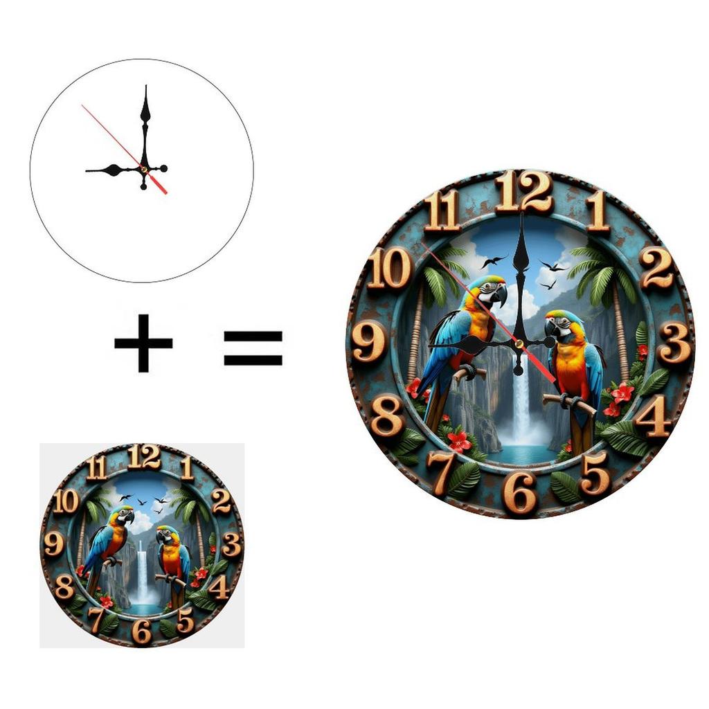 25x25cm Wood Wall Clock that Provides Clear Time Visibility from Across the Room