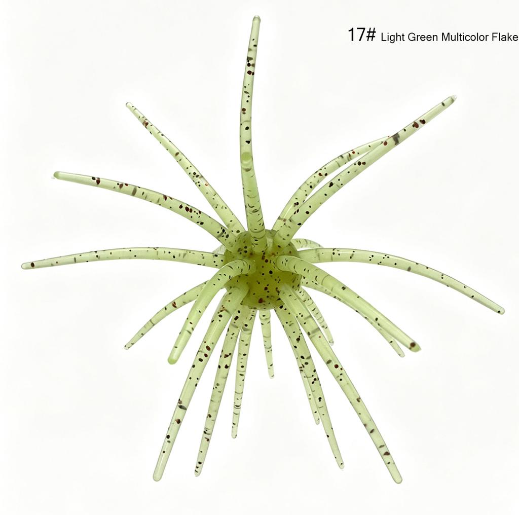 BUBBA Fishing Floating Sea Urchin19mm Bionic Soft Lure Artificial Soft Bait for Saltwater Fish River & Lake Use 90mm/110mm