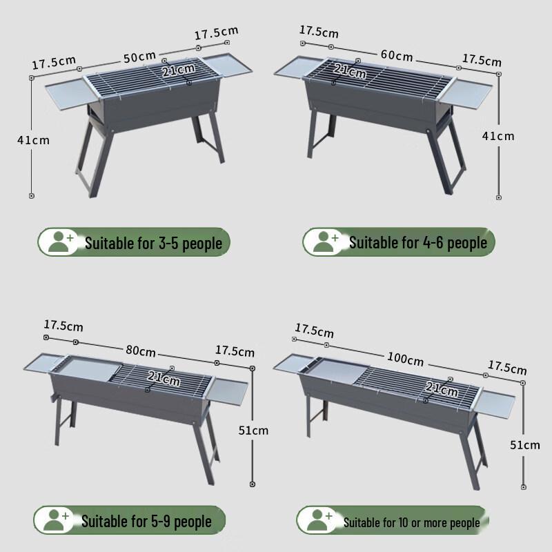 Outdoor Portable Charcoal BBQ Grill