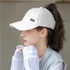 Women's Summer Half-sky Sun Hat Can Be Tied High Ponytail Baseball Cap EMA
