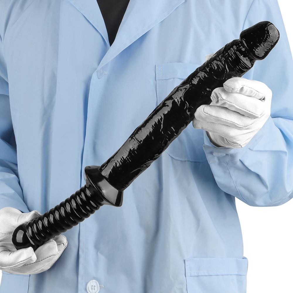 Черный ПВХ ручка дилдо мастурбатор анальная пробка фистинг секс игрушка большой член ремень на член лесбиянка БДСМ