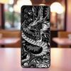 Чехол для телефона с дизайном аниме-дракона для Samsung A41 A35 A34 A33 A32 A25 A24 A23 A21s A06 A05 A04 A03 Note 10 20 Ultra 5G Черный