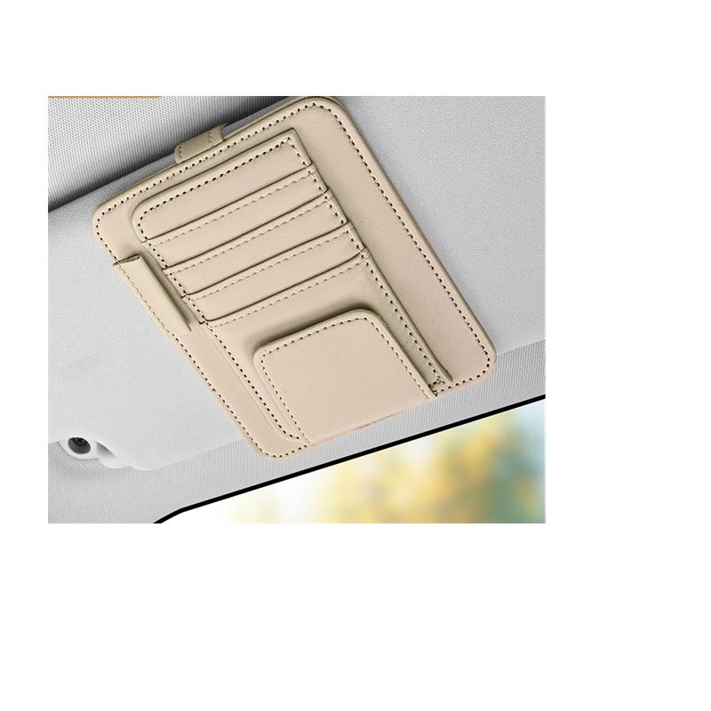 Car Visor Organizer Multi-Pocket Pouch Bag Scratch-resistant Auto Visor Holder Card Glasses Storage Holder