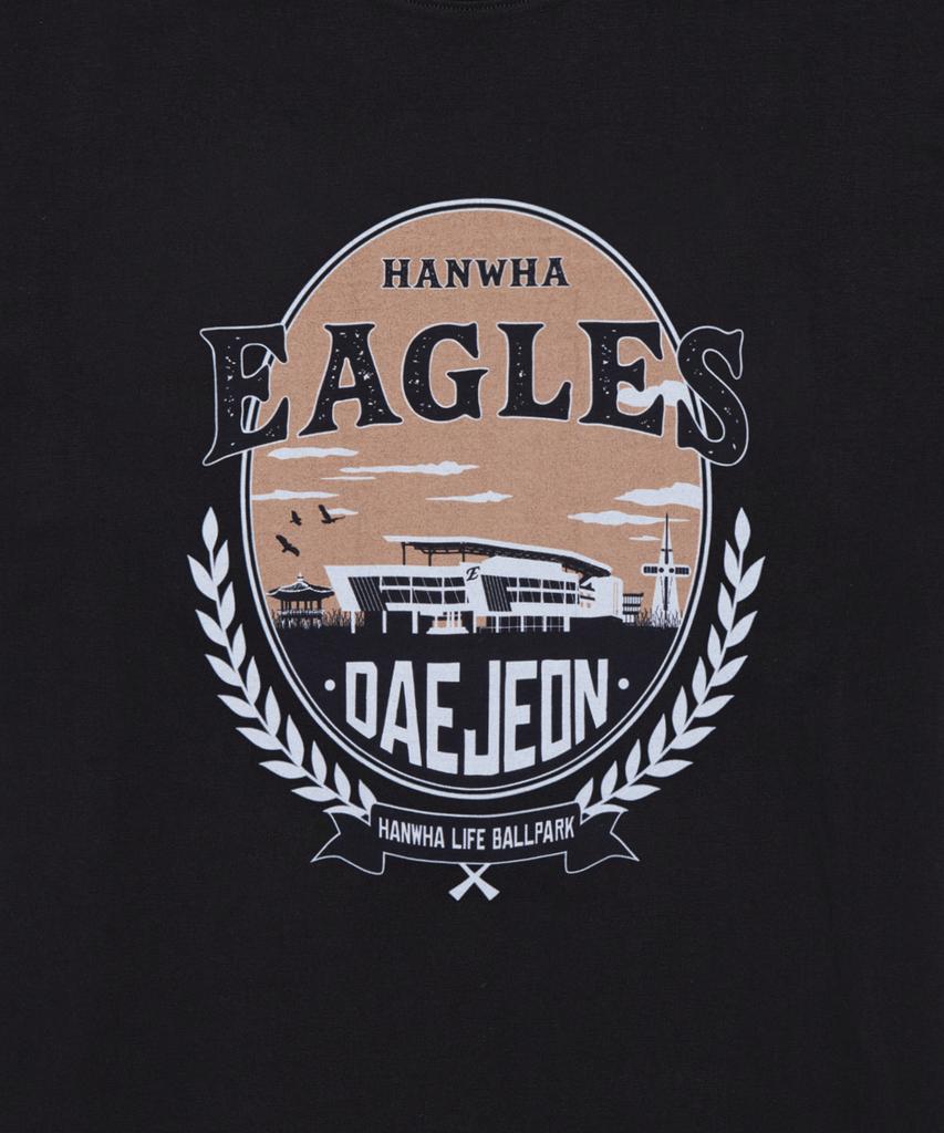 Hangugyaguwiwonhoe Musinsa X Kbo Ballpark Вер.2 Футболка с коротким рукавом Черная [Дэджон Hanwha Eagles]