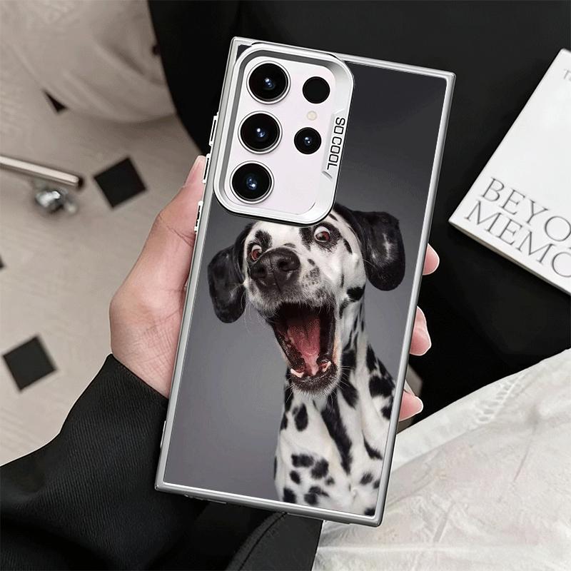Dalmatian Cute Dog Soft Phone Case for Samsung Galaxy S24 S25 FE S26 Edge S23 Ultra S22 Plus S21 + Shockproof Cover Back Shell
