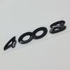 3D ABS Car Stickers Chrome Black Logo Letters 2008 3008 4008 5008 Emblem Badge For Peugeot Rear Trunk Sticker Decal Accessories