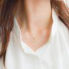 [Naot Jewelry] Женское колье с кубическим цирконием, золотое колье-круг с кубическим цирконием