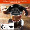 Fat Separator with Bottom Release Efficient Oil Separator Heat-resistant 33.81 Oz Gravy Separators for Cooking Kitchen Gadgets