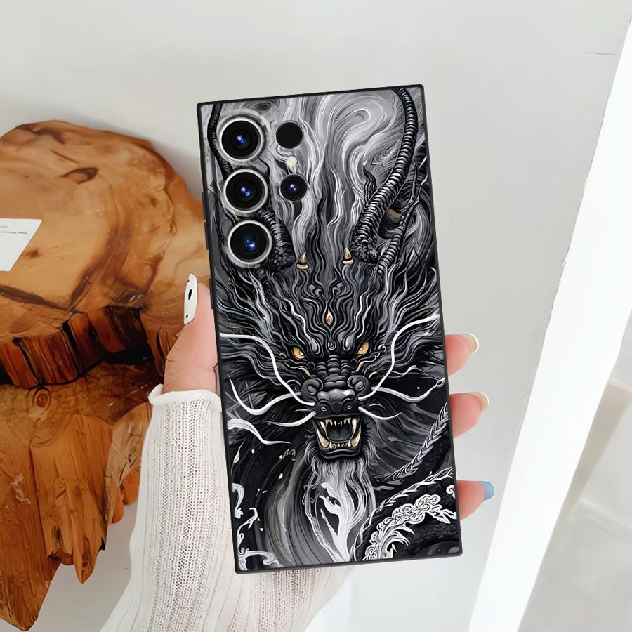 Чехол Дракон Тигр для Samsung Galaxy S25 Ultra S10 S9 Note 20 Ultra 8 9 10 S21 FE S24 Plus S20 S23 Крутой Funda Чехол для телефона
