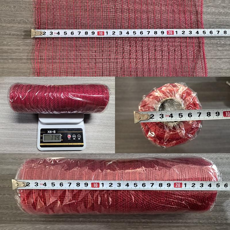 Рождественская сетка Лента Деко Металлическая Осенняя сетка Металлическая фольга Белая Красная Зеленая сетка Рулоны для DIY Рождественский проект Венки Вечеринка