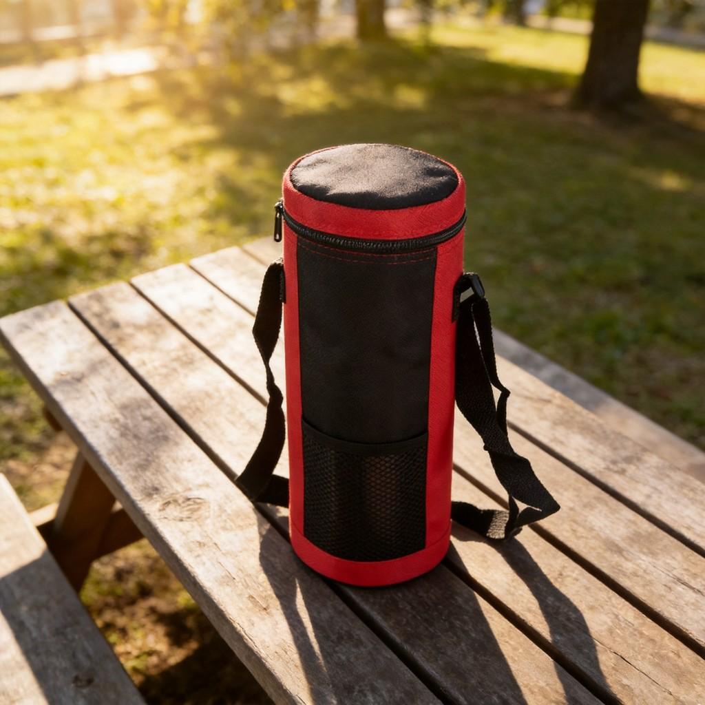 2l Oxford Material Insulated Bottle Sleeve With Shoulder Strap For Outdoor Activities