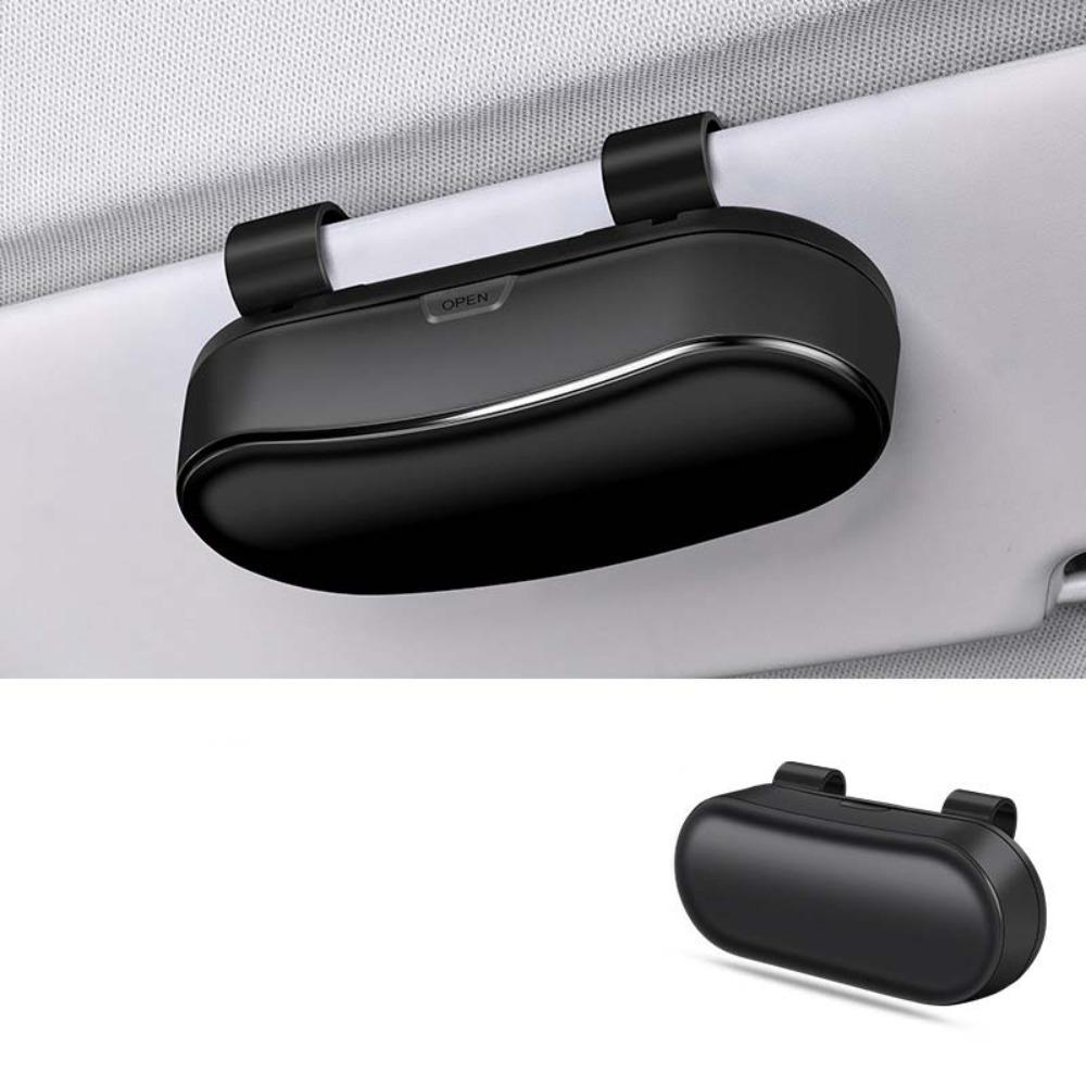 Multifunctional Car Sunglasses Holder Portable Sun Visor Storage Box  Car Interior Accessories