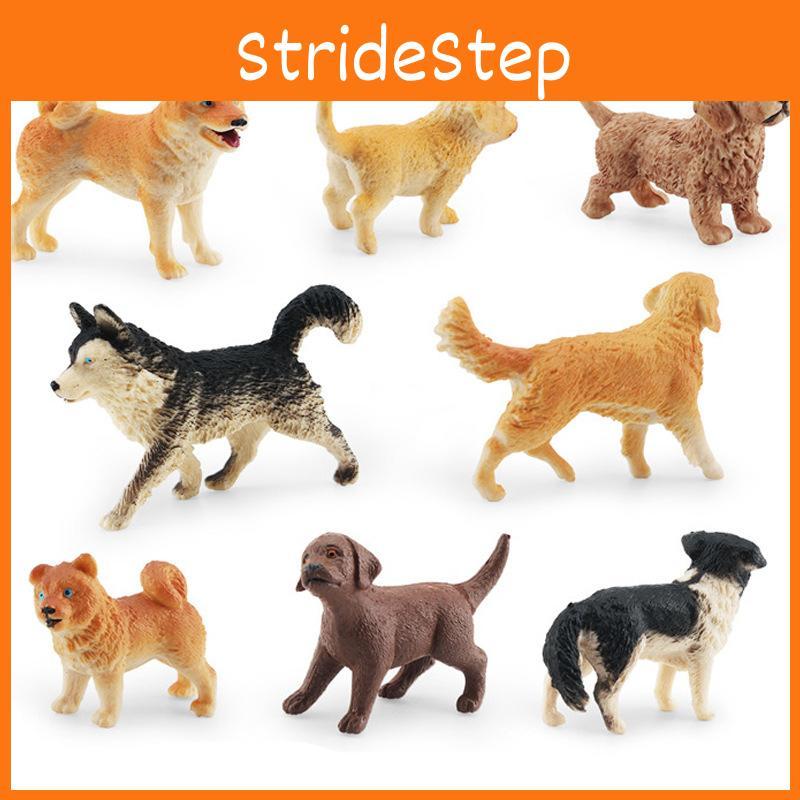 Realistic Miniature Puppy Figurine Pvc Husky Golden Retriever Shiba Inu Great Gift Idea