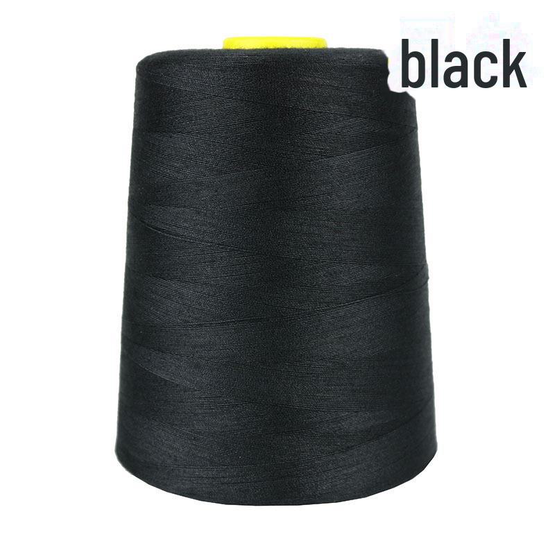 402 High-Speed Polyester Sewing Thread, 8000 Yards, Black & White for Industrial Sewing Machines