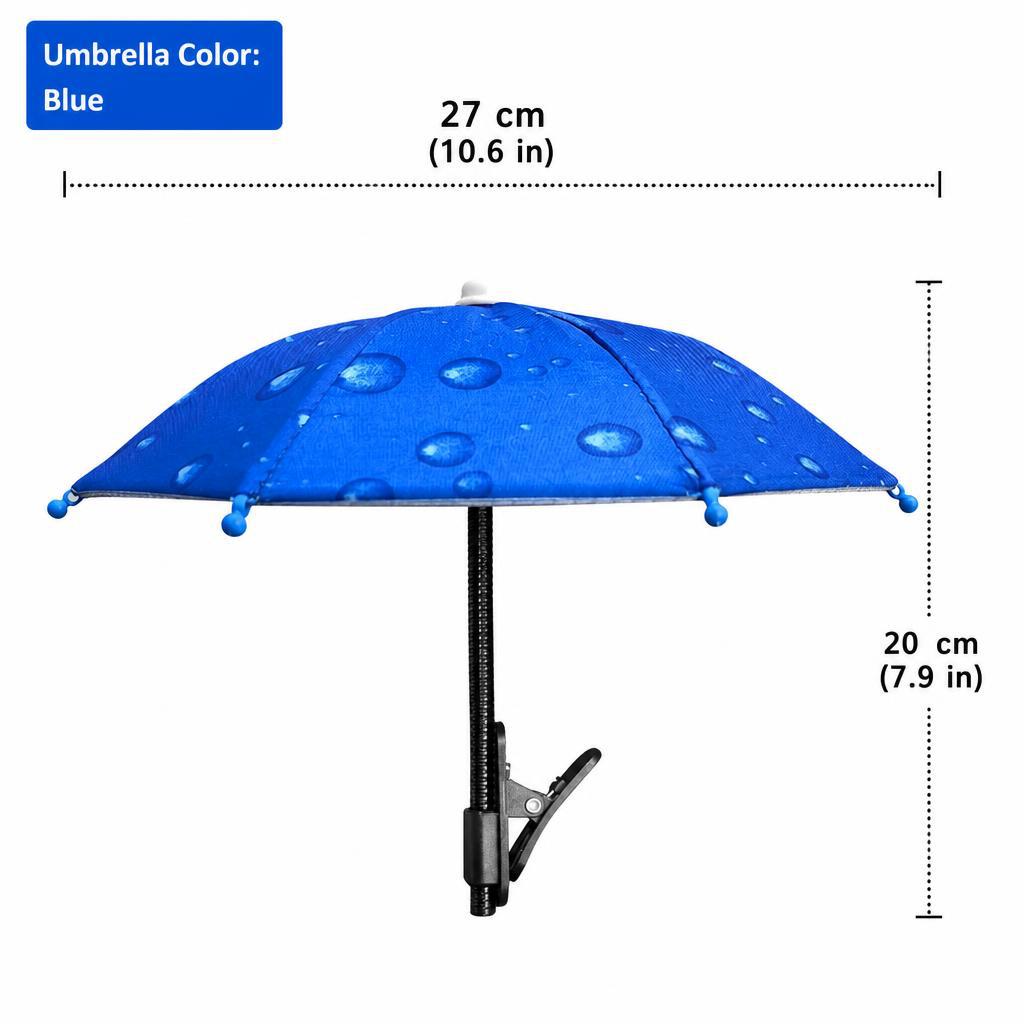 Mini handless umbrella Car mobile phone parasol Cute toy umbrella with its own clip Advertising logo customization