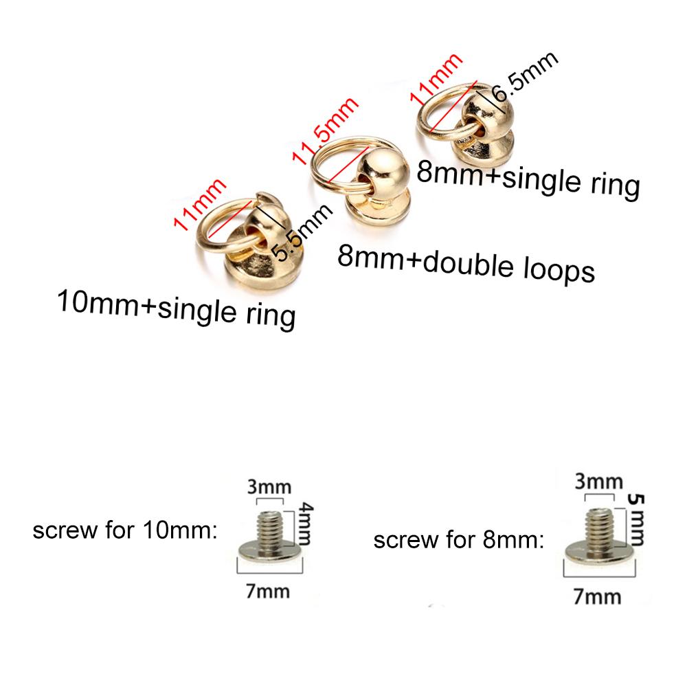 5pcs/bag Ring Nail Case Connectors Decoration Nail Case Link Ring For DIY Jewelry Making Accessories Supplies