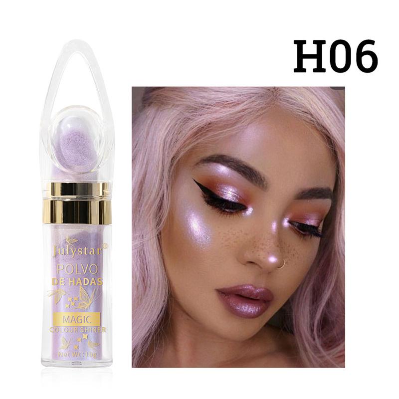 Highlighter Patting Powder Full Body BrighTening Natural 3D Contouring Blush Elf Pearl Glitter Powder