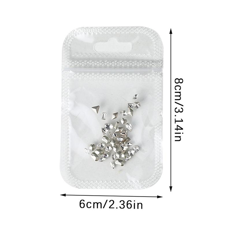 40 шт. циркониевые микс мини-украшения для ногтей с бриллиантами, смешанная загрузка, стереоскопические аксессуары для ногтей, роспись ногтей, маникюрный салон, мастера по маникюру