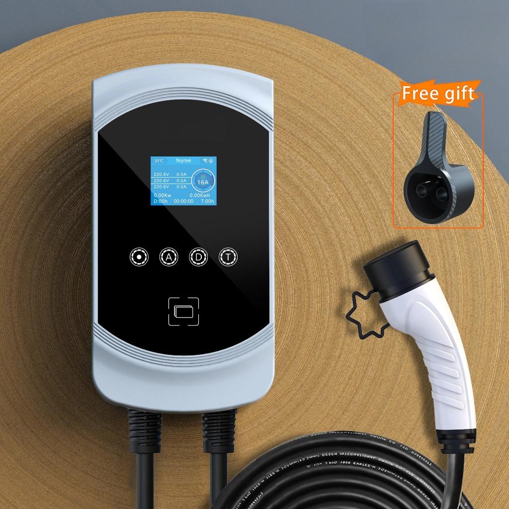 EVSE Wallbox 3-фазный Тип 2 Кабель Разъем IEC62196-2 Управление через приложение Зарядное устройство для электромобилей Дисплей высокой яркости Зарядное устройство для электромобилей