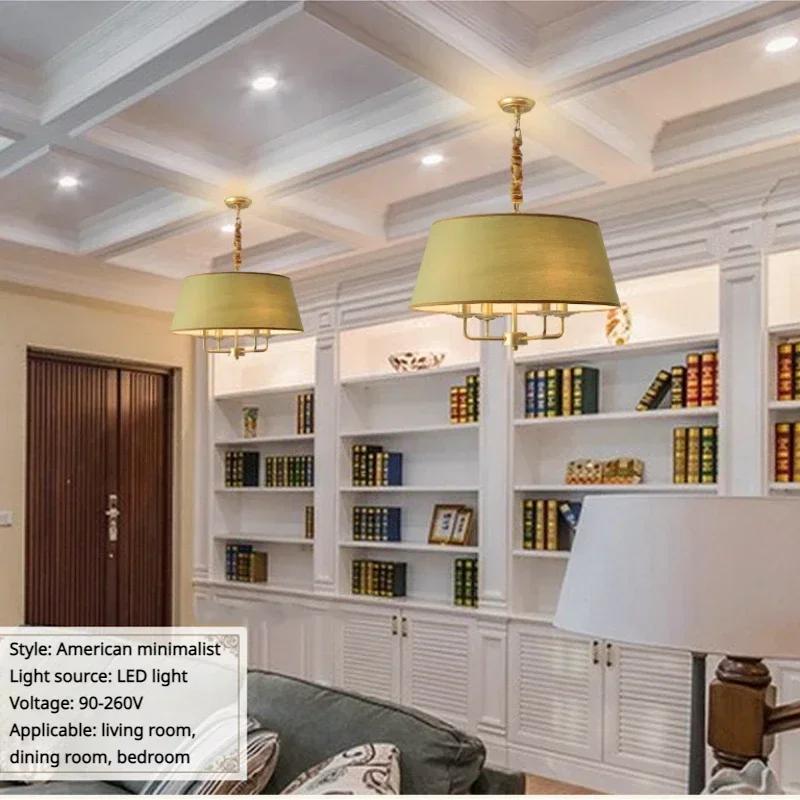 Современные креативные модные подвесные светильники тканевые абажуры для столовых, спальни, светодиодные светильники для украшения дома, светильники