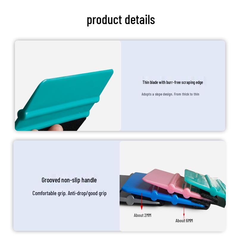 Невидимый большой пластиковый инструмент-ракель для оклейки автомобилей пленкой