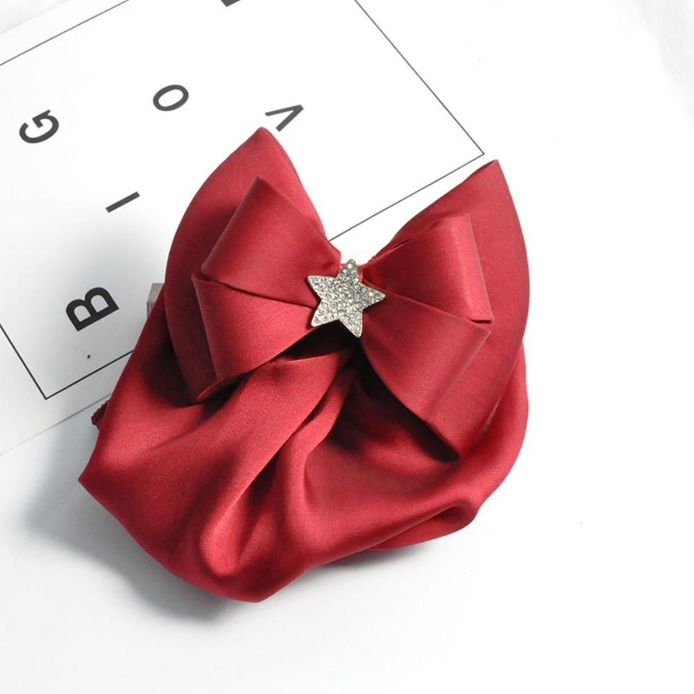 Сладкие оборки Края Сетка для волос Звездочки Заколки для волос Покрывающая сетка Профессиональный бант Снуд Для девочек