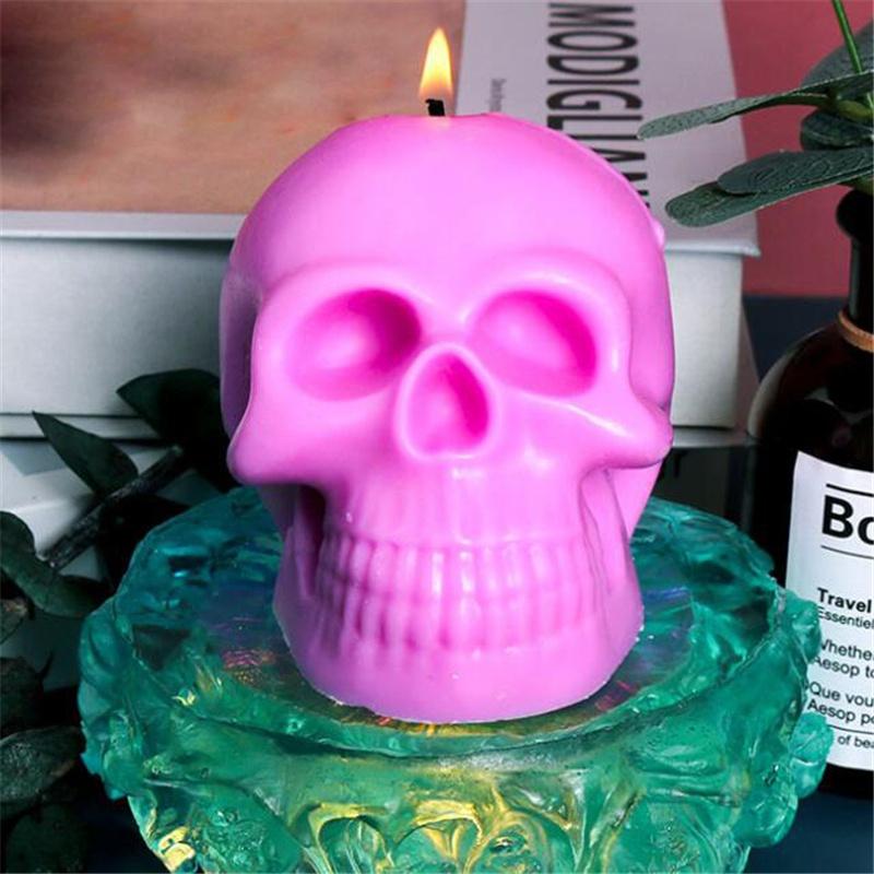 3D форма головы черепа, форма для эпоксидной смолы, сделай сам, силиконовая форма для изготовления мыла для свечей