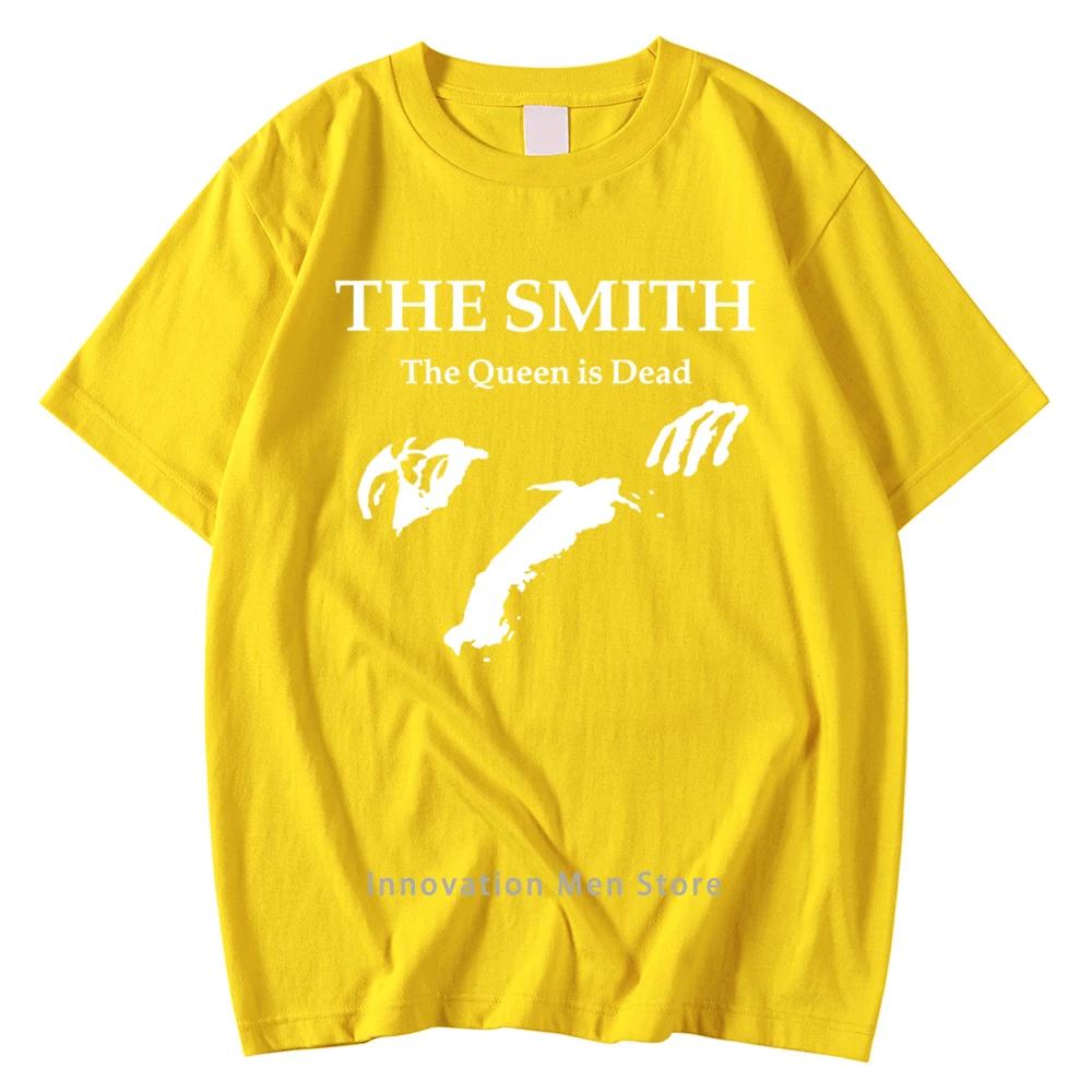 Мужская хлопковая футболка, летние топы The Smiths "The Queen Is Dead" - футболка, инди-музыка 1980-х годов, Morrissey, большая мужская черная футболка