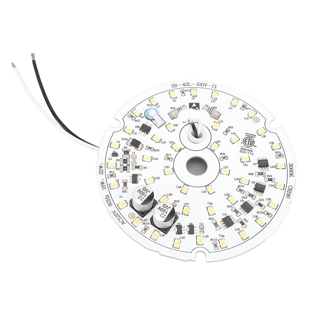 3000K/4000K/6000K Ceiling Fan Light Panel 3.93 Inch Aluminum Ceiling Fan Light Replacement Ceiling Fan Light Board Hallway