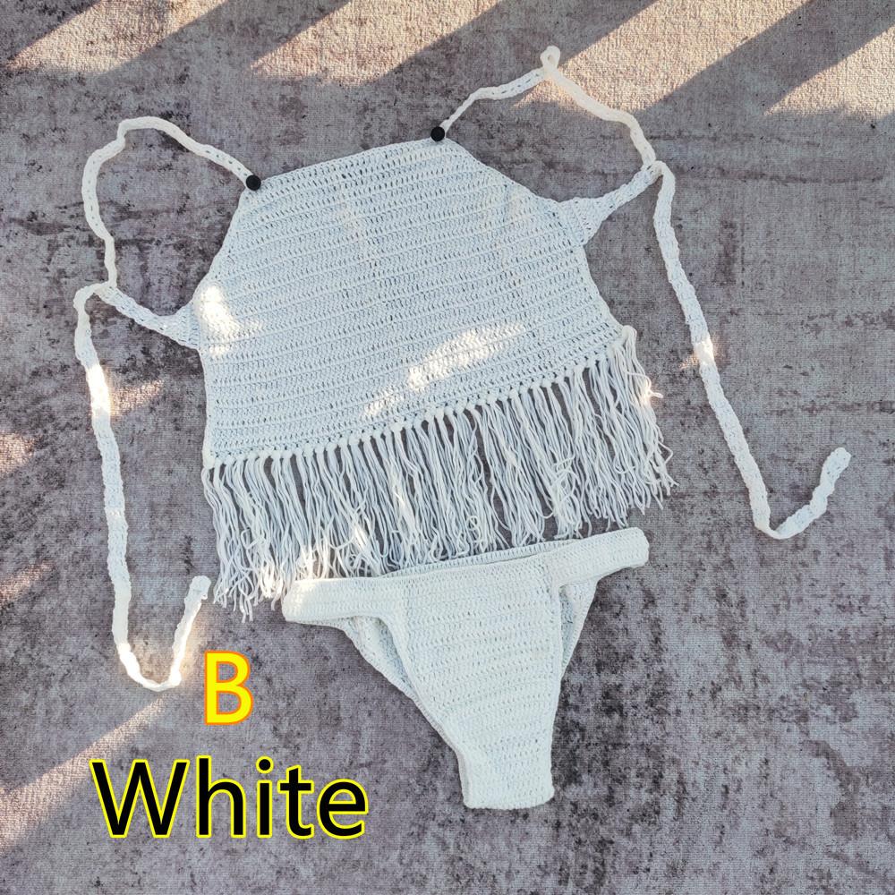 Wish all handmade, crochet, bikini, swimsuit, tassel, swimsuit, beach