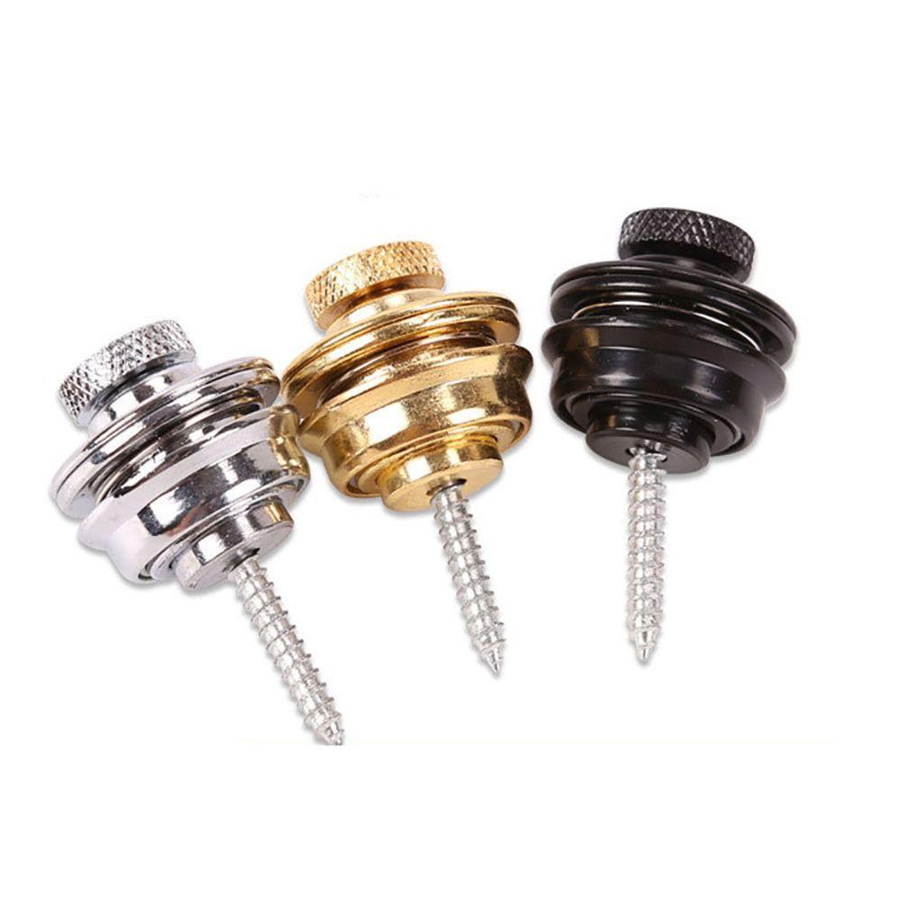 Для Акустического Электрического Бас-ремня Электрогитарный Стреплок Пуговица для Фиксации Гитарного Ремня