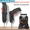 Multi Functional Electric Screwdriver Foldable Household Screw Driver Rechargeable Mini Drill Tool Case