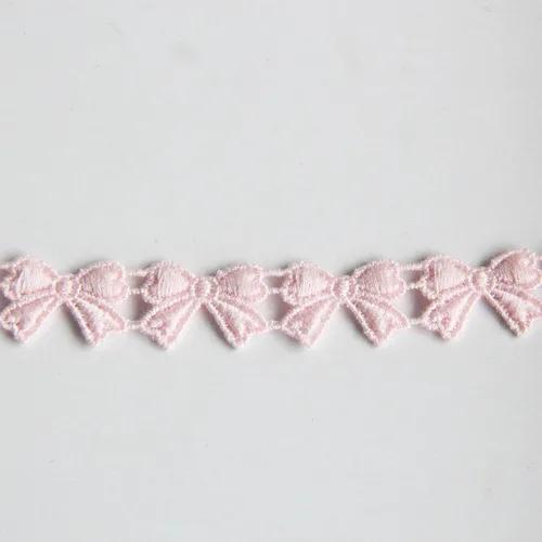 2 ярда/партия бант вышитый водорастворимый кружевной ленты DIY швейная ткань для одежды черный белый ручная работа поделки 1 см шириной