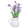 1:12 Miniature Flower Pots Lily Of The Valley White Vase Simulation Dollhouse Mini Plant Model