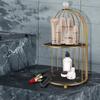Storage Rack Light Luxury Finishing Table Rack Nordic Style Skin Care Product Bird Cage Rack