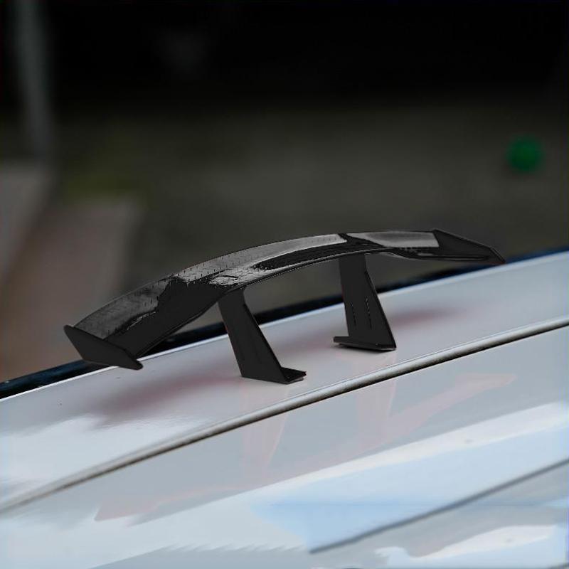 Универсальное автомобильное хвостовое крыло из углеродного волокна, мини модифицированный черный, белый, красный хвост, модель крыльев, автостайлинг, украшение автомобиля