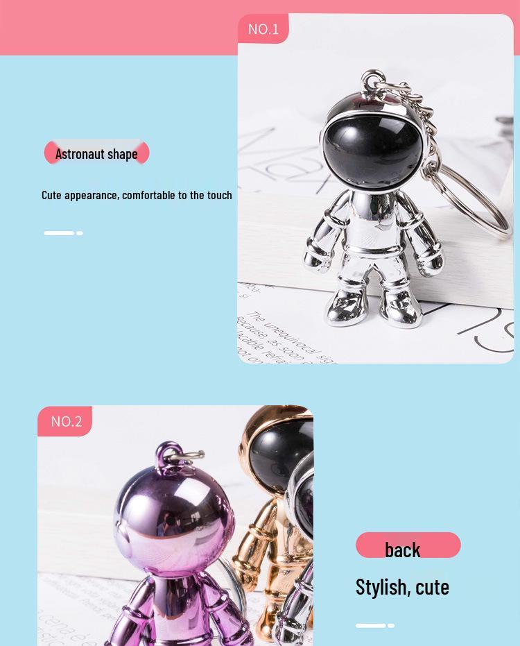 Trendy 3D Astronaut Keychain Pendant for Bags & Clothing