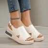 Summer Wedge Platform Sandals Fashion Retro Romen Beach Shoes Ladies Casual Peep Toe Soft Comfortable Sandalias De Mujer