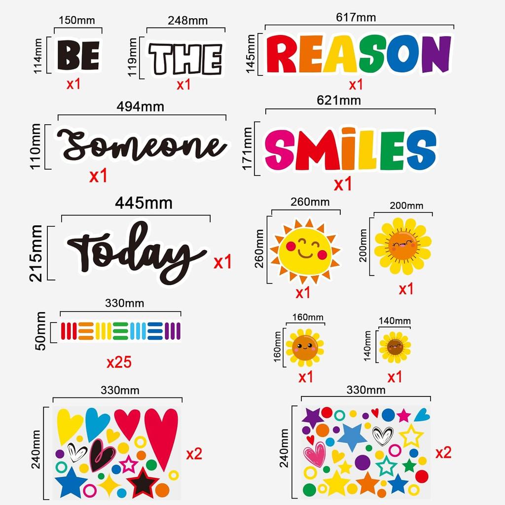 Classroom Bulletin Board Decoration Set Welcome Banner Wall Door Decor Colorful Classroom Decorations for Kindergarten Preschool Elementary Middle