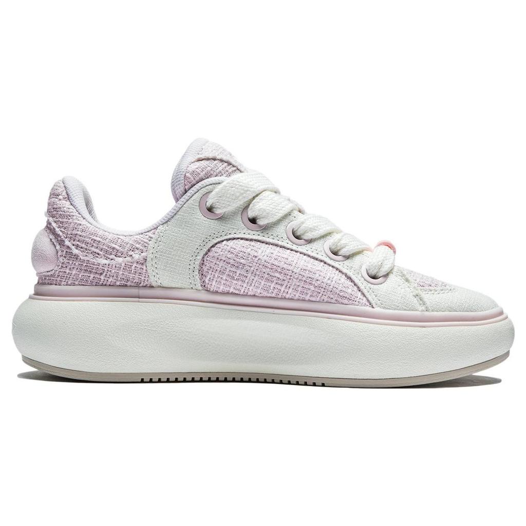 Li Ning Cloud Travel C4D Удобные амортизирующие износостойкие повседневные туфли с низким верхом Женская повседневная обувь персиково-розового цвета AZGT090-12