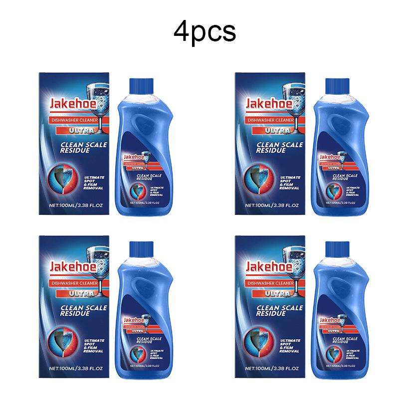JAKEHOE Dishwasher Cleaner Removes Stains Grease & Limescale Household Kitchen Dishwasher Cleaning Liquid