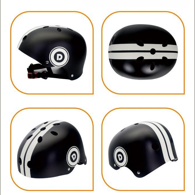 Скейтборд, роликовые коньки, велосипедный шлем с оболочкой из инженерного пластика ABS и внутренней амортизацией EPS