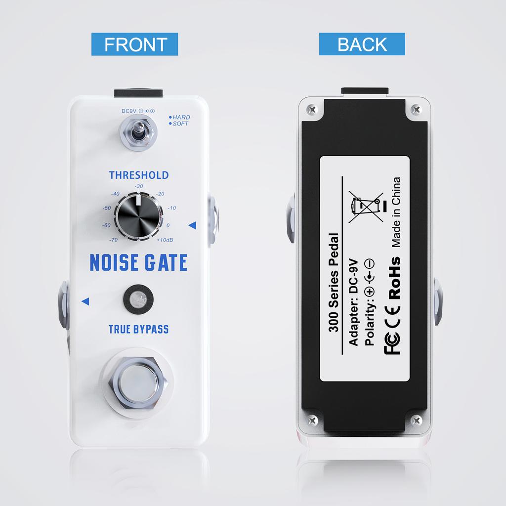 NOISE GATE Noise Reduction Guitar Effect Pedal 2 Modes(Hard/Soft) Full Metal Shell True
