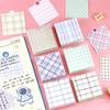 200Pcs Memo Pads Checkered No Stickiness Multiple Colour Reusable Message Pads School Supplies