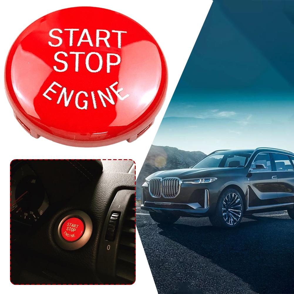 Подходит для E87 E60 E83 E84 E89 E90 E91 E92 E93 Кнопка запуска двигателя автомобиля Замена крышки Выключатель остановки Аксессуары для автомобиля Декор Acc M0m2